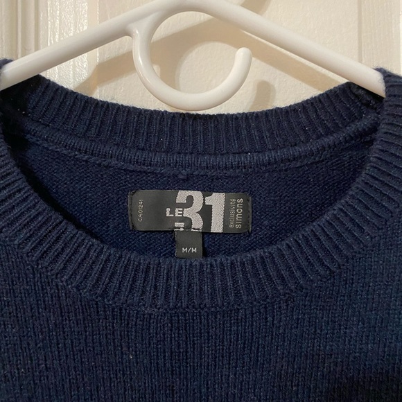 Navy Blue Crewneck Sweater - Picture 2 of 2